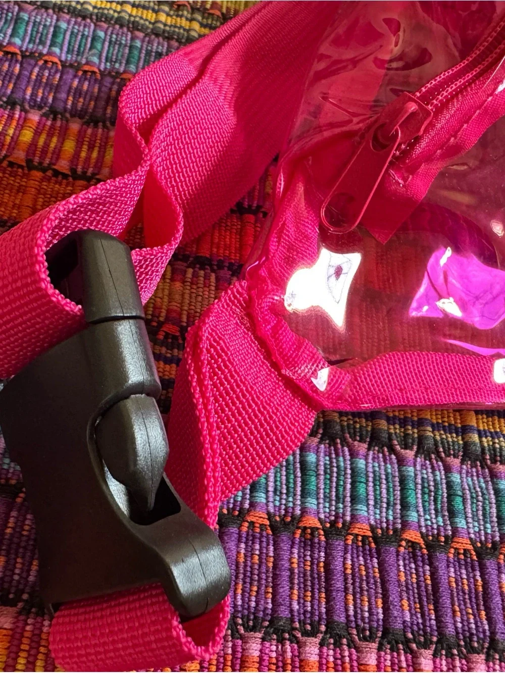 NWOT Too Faced Make Up Brand Pink Fanny Pack Festival Travel Cosmetic Belt Bag